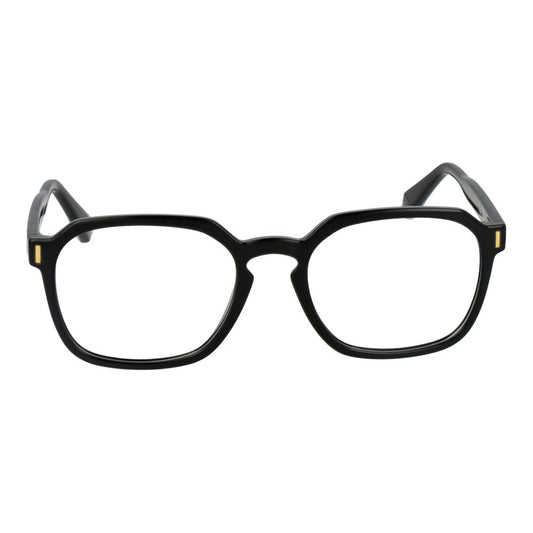 Polaroid Black Unisex Glasses Frame with full-rim square design and demo lenses.