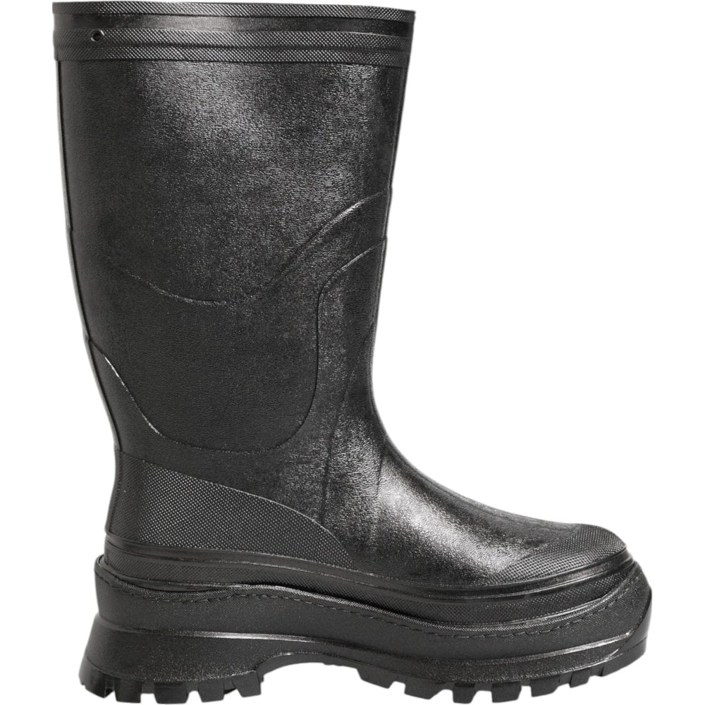 Dolce & Gabbana Metallic Black Pull On Rain Boots Men Shoes MV7883-41
