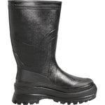 Dolce & Gabbana Metallic Black Pull On Rain Boots Men Shoes MV7883-41
