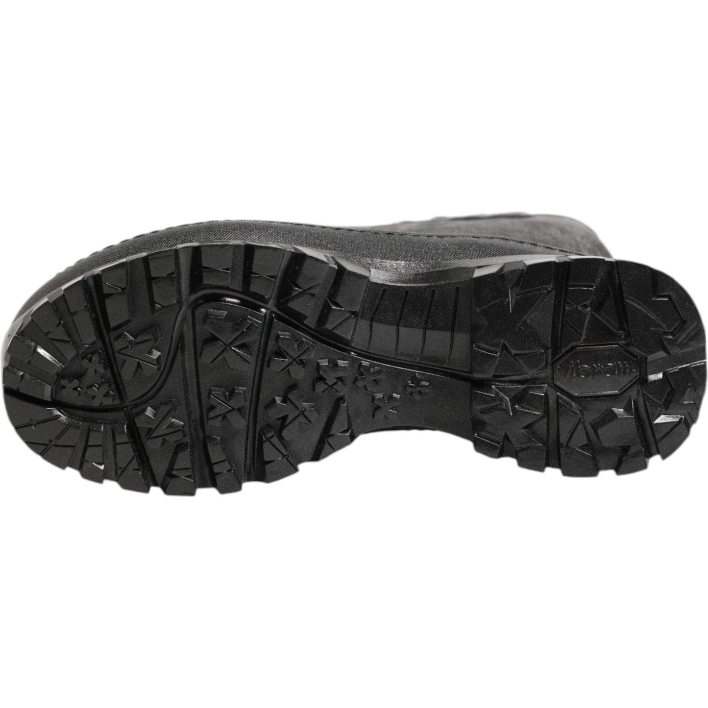 Dolce & Gabbana Metallic Black Pull On Rain Boots Men Shoes