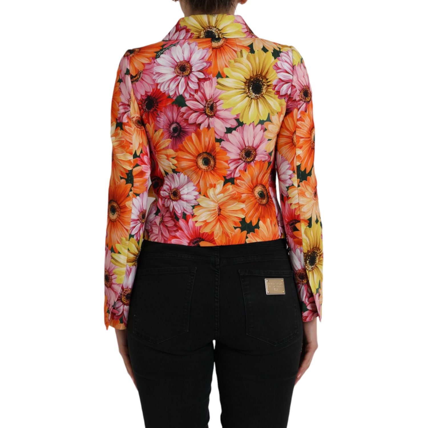 Dolce & Gabbana Multicolor Daisy Print Floral Fantasy Jacket
