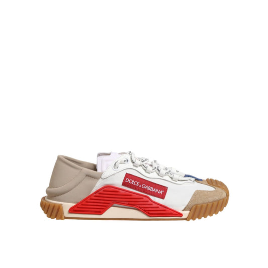 Dolce & Gabbana Multicolor Nylon Low Top NS1 Sneakers Shoes MV7877-40.5
