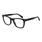 Polaroid Black Unisex Glasses Frame, rectangle full-rim with demo lenses, includes branded case, size 51-10-145, polyester material.