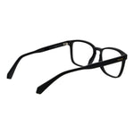 Polaroid Black Unisex Glasses Frame in full-rim rectangle style, made of polyamide, with demo plastic lenses and black frame color.