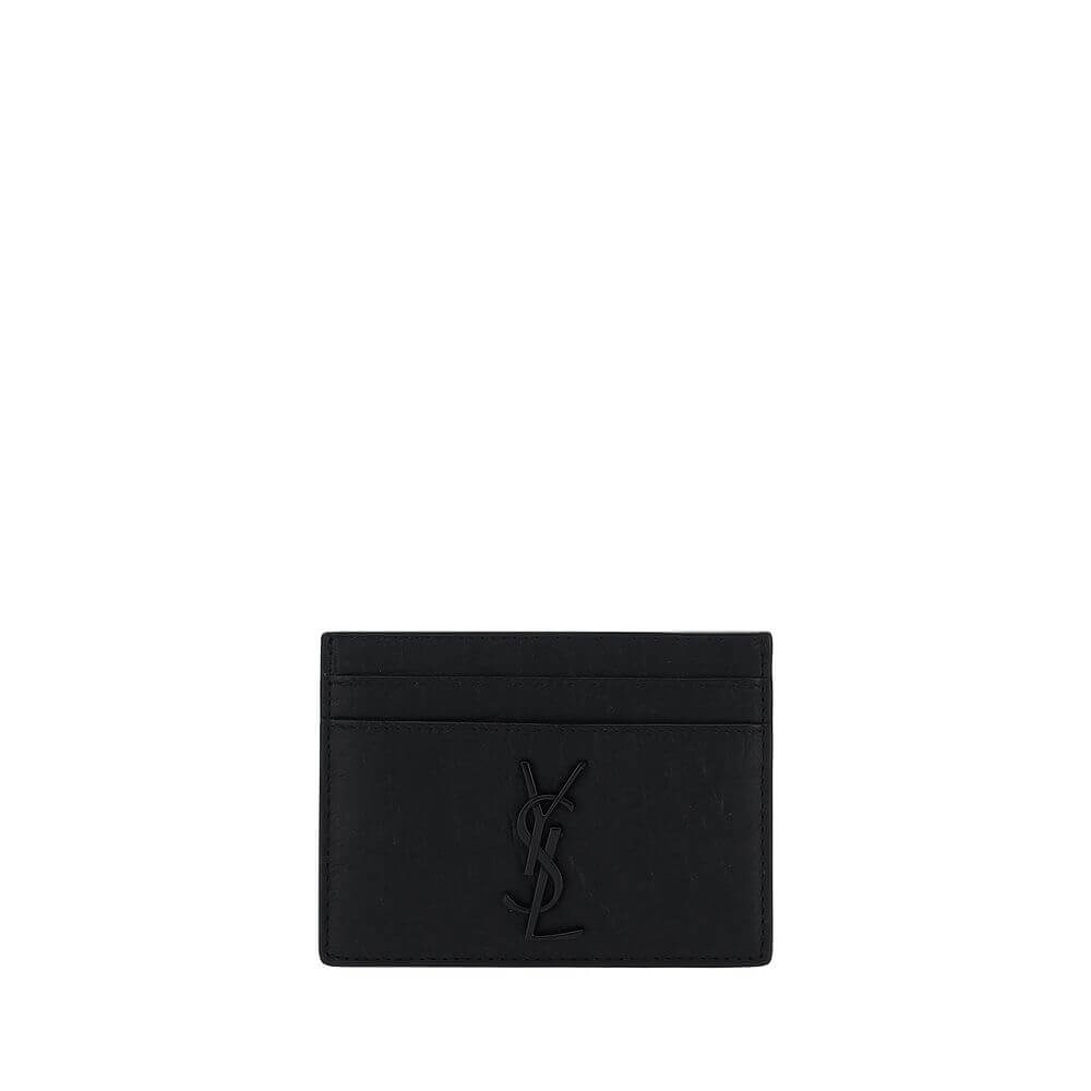 Saint Laurent Black Lamb Ovis Aries Aries Wallet