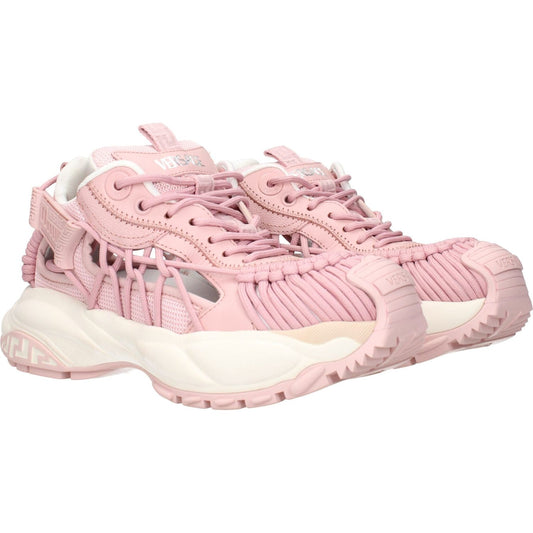 Versace Pink Leather Chunky Sneakers