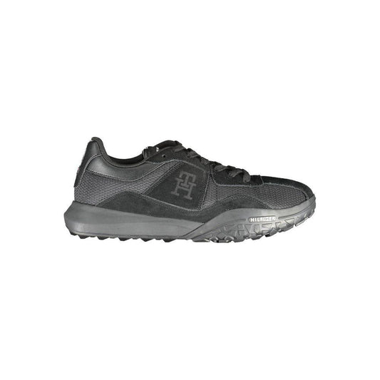 Tommy Hilfiger Black Polyester Sneaker
