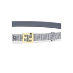 Fendi FF embroidered denim Belt FE-8C0648AV4QF199A-85 CM / 34 INCHES