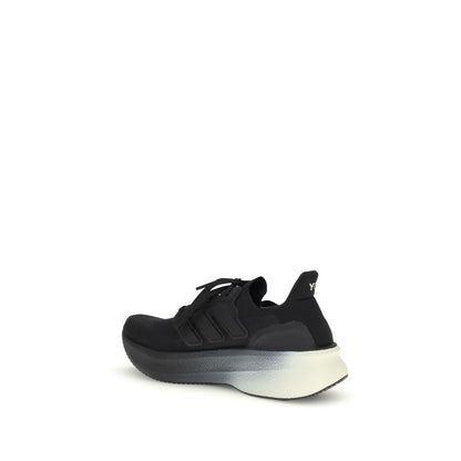 Y-3 Black Fabric Athletic Sneakers