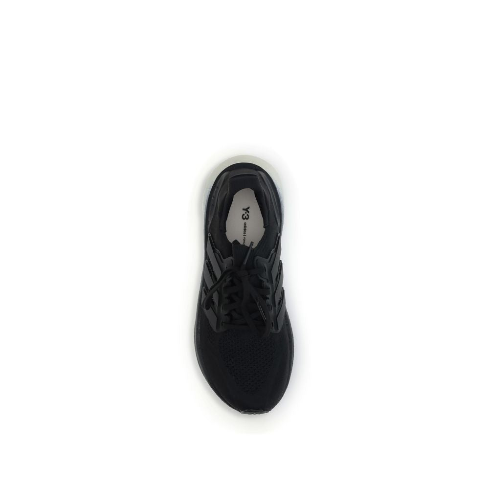 Y-3 Black Fabric Athletic Sneakers
