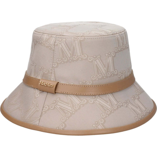 Max Mara Beige Cotton Bucket Hats MA-9317988106505-57 CM|S
