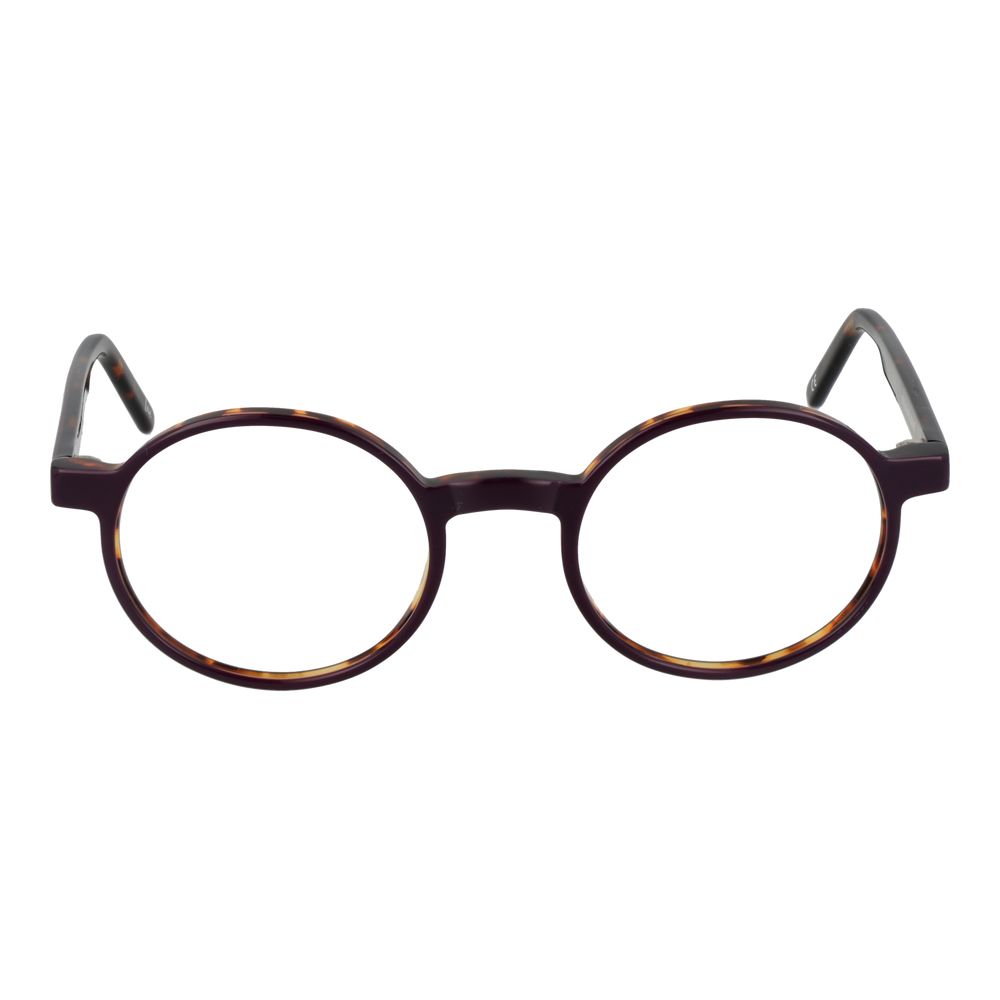 Andy Wolf Purple Unisex Glasses Frame, acetate full-rim panto style with a 48-20-145 size, perfect for a stylish look.