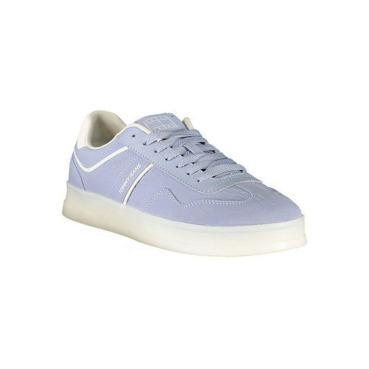 Tommy Hilfiger Blue Leather Women Sneaker TO-39391-EU36/US6