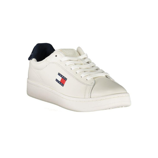 Tommy Hilfiger White Leather Women Sneaker TO-39389-EU36/US6