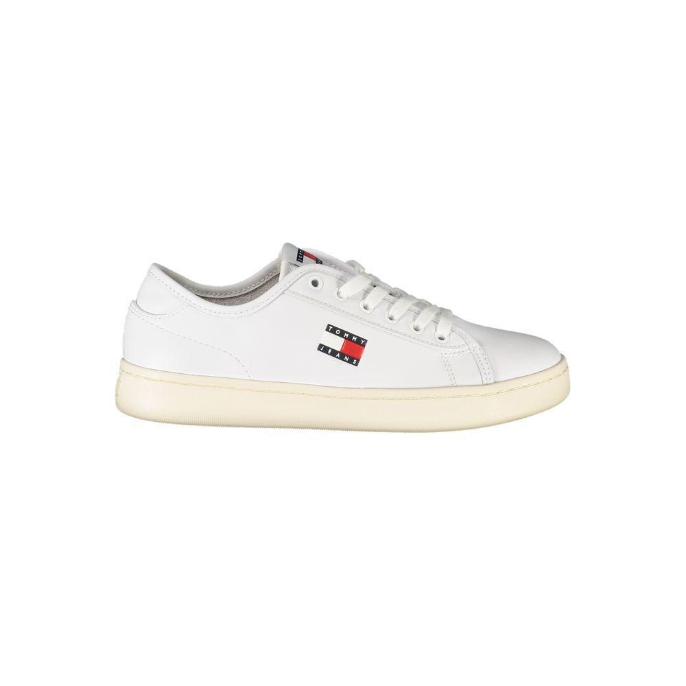 Tommy Hilfiger White Leather Women Sneaker TO-39401-EU36/US6