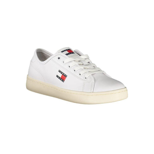 Tommy Hilfiger White Leather Women Sneaker TO-39401-EU36/US6