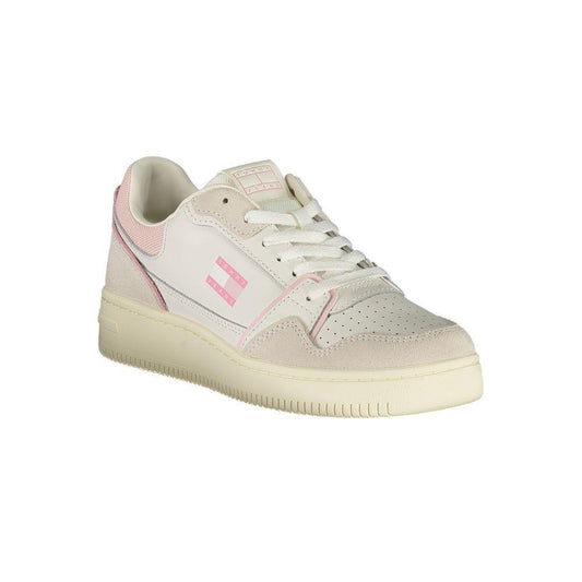 Tommy Hilfiger White Leather Women Sneaker TO-39408-EU36/US6