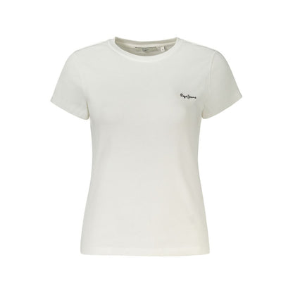 Pepe Jeans White Cotton T-Shirt