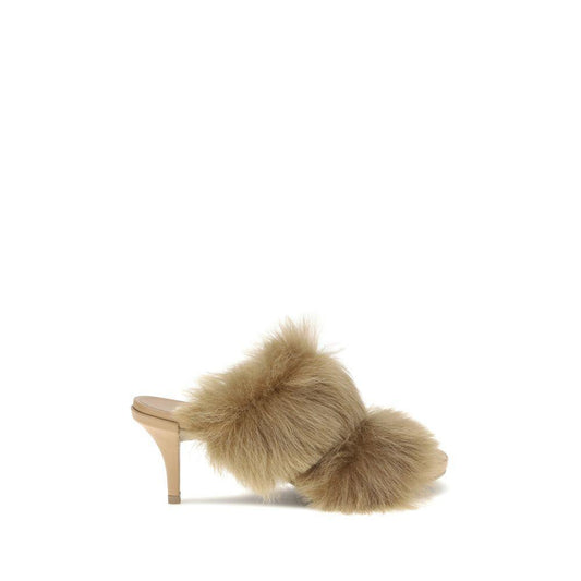 Pedro García Fur-trimmed mules Sandals PE-CISSY01002-EU36/US6
