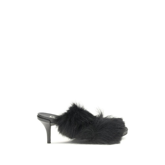 Pedro García Fur-trimmed mules Sandals PE-CISSY01004-EU36/US6