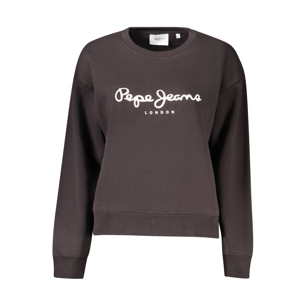 Pepe Jeans Black Cotton Sweatshirt