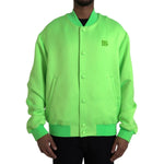 Dolce & Gabbana Neon Green Polyester Long Sleeves Men Bomber Jacket JKT3842-54
