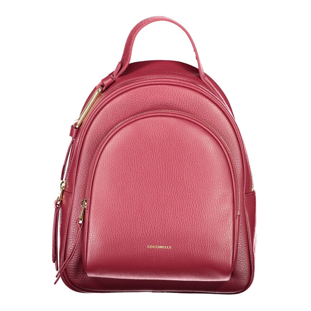 Coccinelle Purple Leather Backpack