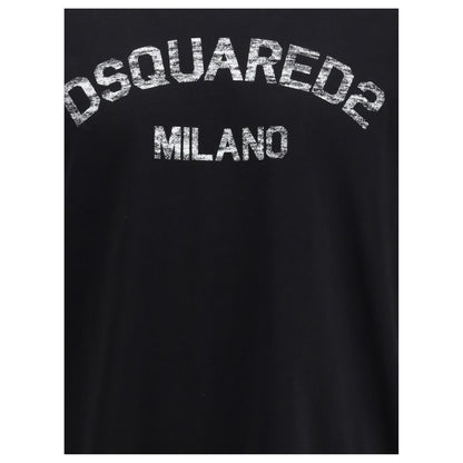 Dsquared² Black Cotton T-Shirt