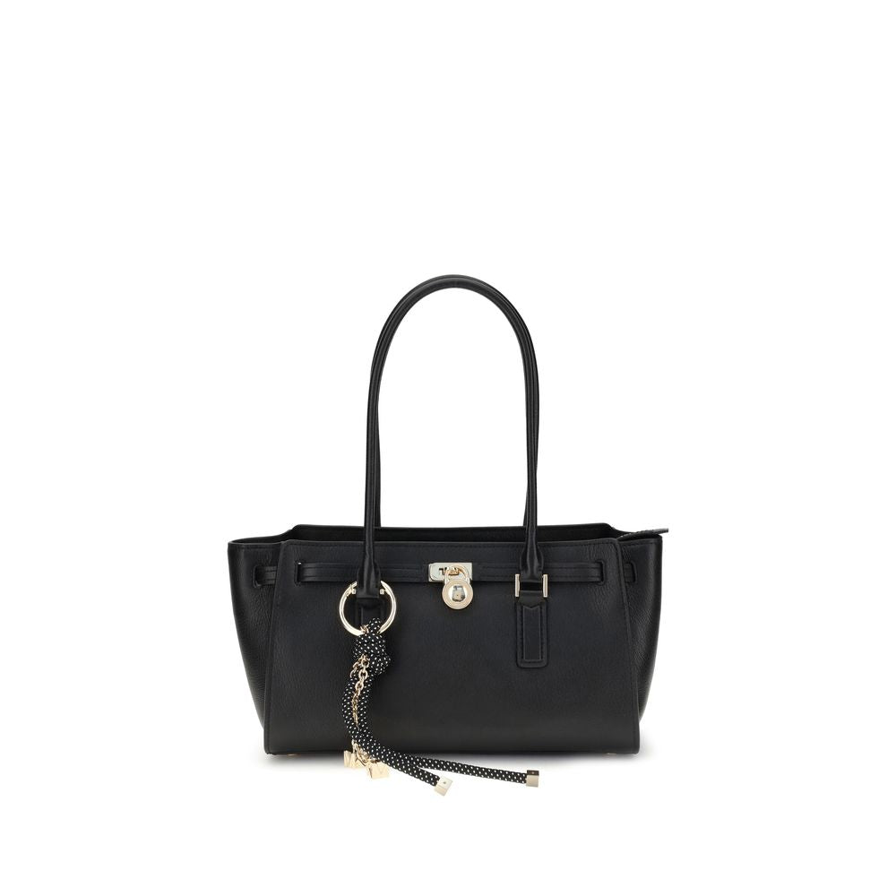 Front view with bag zipped and handles upright.