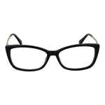 Max Mara Black Women Glasses Frame, full-rim rectangular black plastic eyewear with demo lenses, size 54-15-140, 140 temples length.