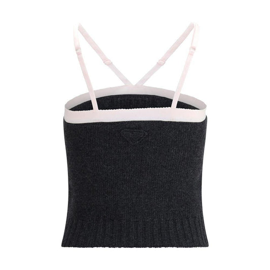 Prada Virgin wool crop Top PR-P29B98SAAO18JRF0308-IT42 | L