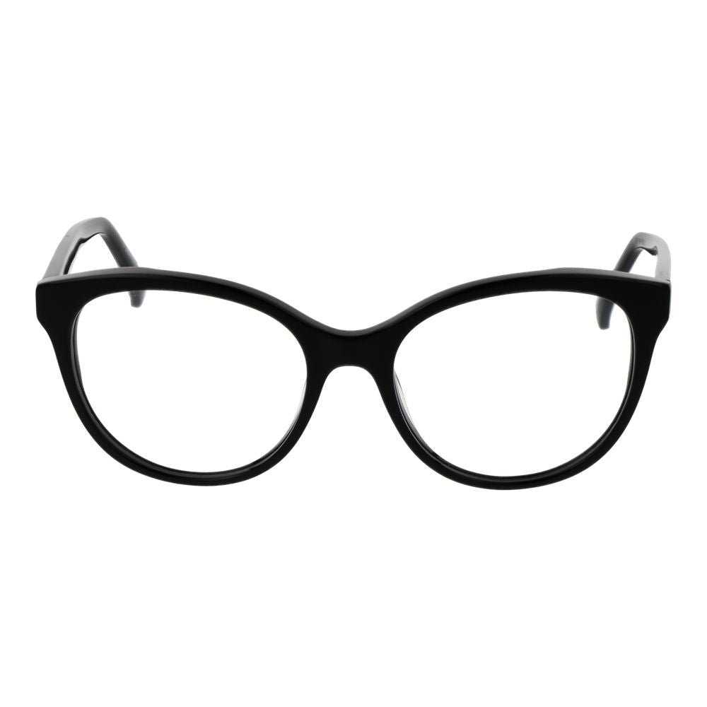 Max Mara Black Women Glasses Frame, full-rim acetate with demo lenses in black, style: round frame, width 135, temples 140.