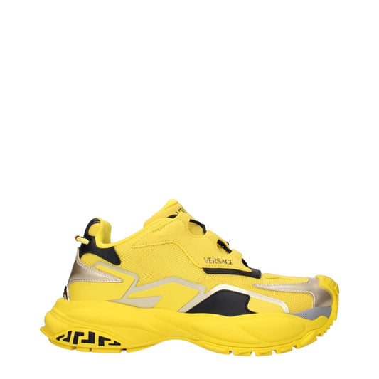 Versace Yellow Fabric Athletic Sneakers VE-15266258256137-EU39/US6