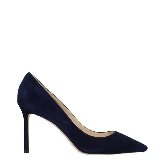 Jimmy Choo Blue Leather High Heel Pumps JI-15268618764553-EU39/US9