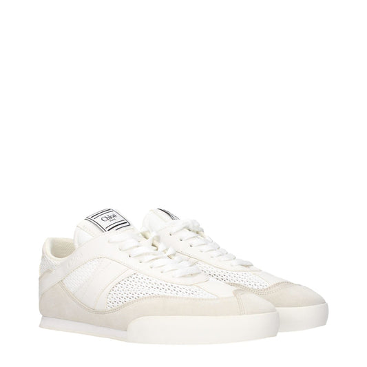 Chloé White Fabric Low Tops CH-15269039243529-EU40/US10