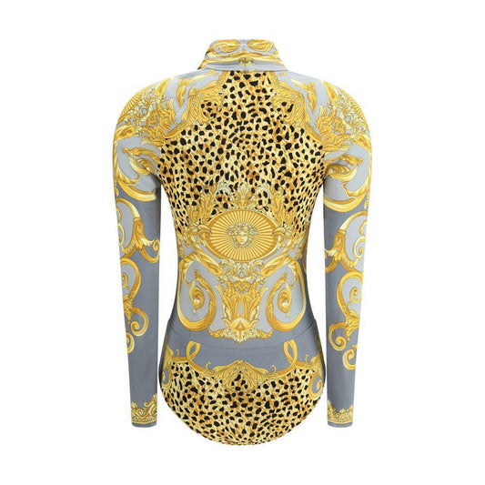 Versace Leopard draped Bodysuit VE-10053211A162515E700-IT40 | M
