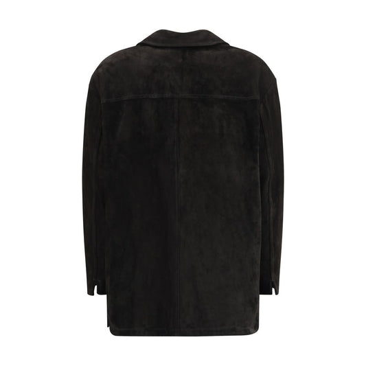 Salvatore Santoro Suede leather Jacket SA-49077DBLACK-IT40 | M