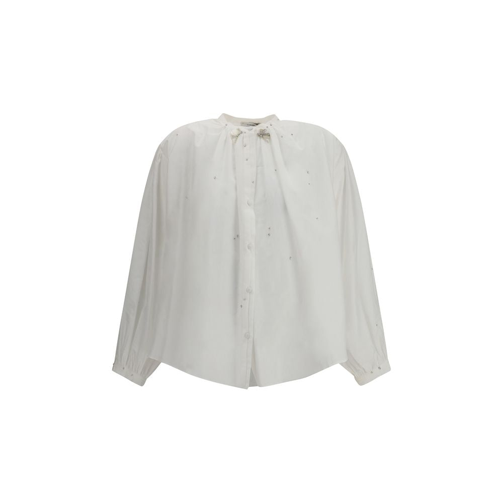 Forte_Forte Voile Shirt with embroidery FO-14093MYSHIRTF48A0003-I/S