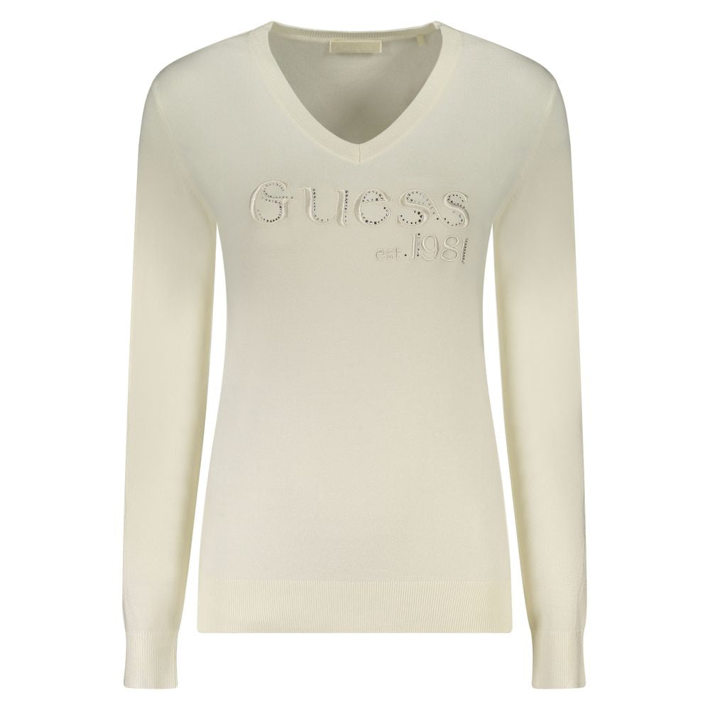 Guess Jeans White Viscose Women Sweater