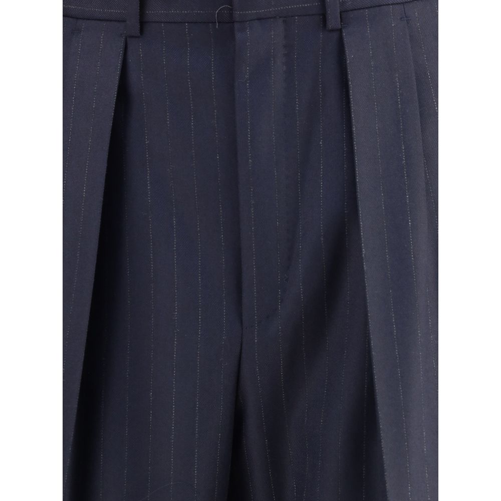 Tom Ford Blue Wool Dress Pants