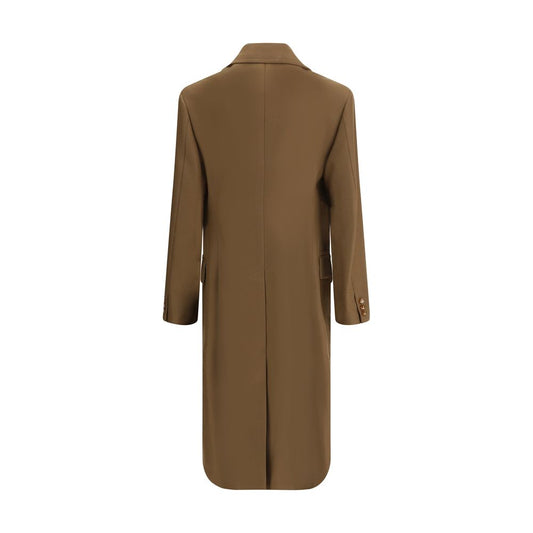 Vivienne Westwood Winston Coat featuring wide lapels, double-breasted closure, wool, elegant tailored fit, rear view, AW25 collection.