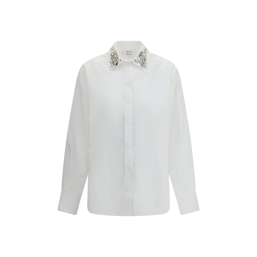 Alexander McQueen White Cotton Dress Shirt