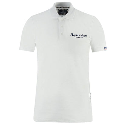 Aquascutum White Cotton Polo Shirt