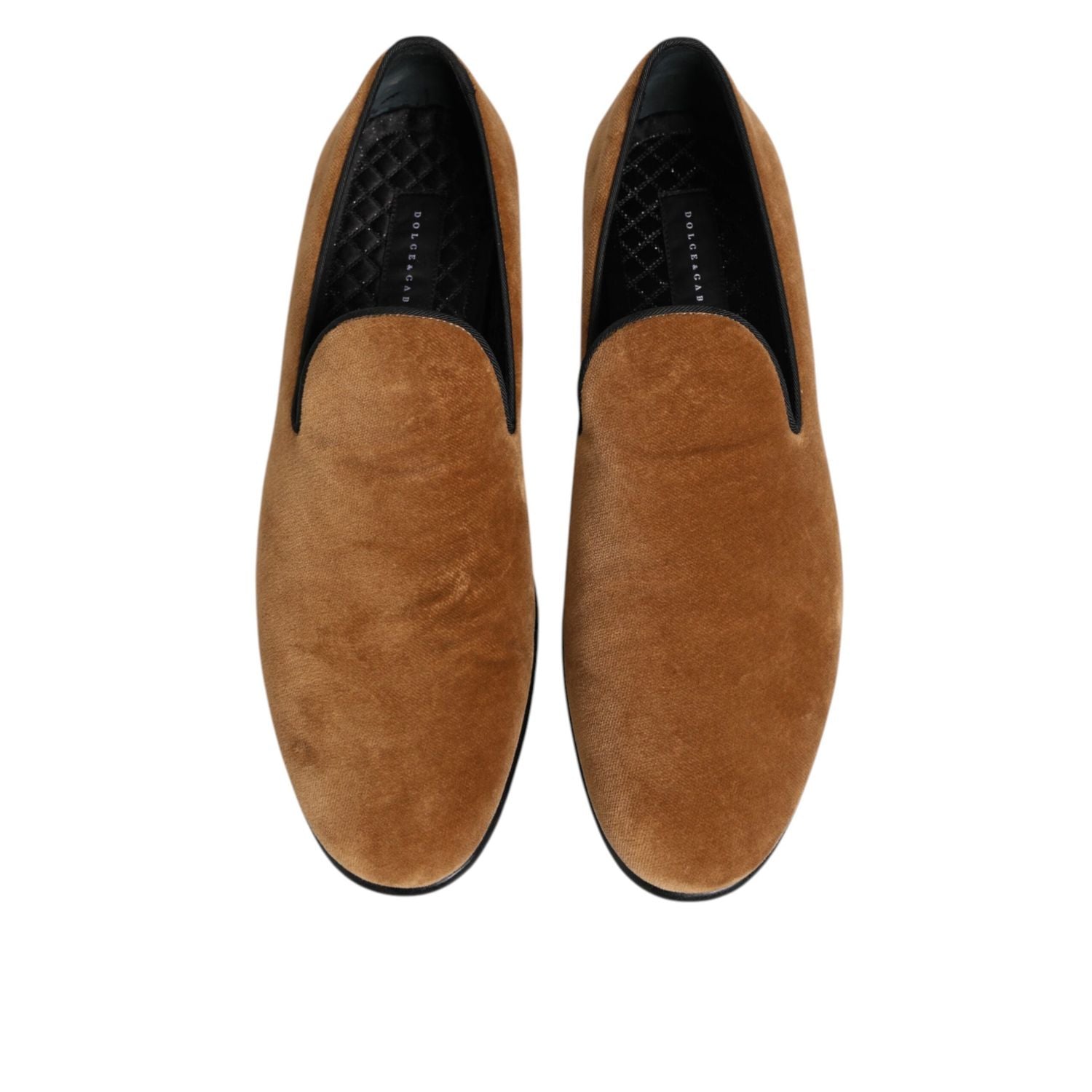 Dolce & Gabbana Brown Suede Slip On Men Loafers Formal Shoes