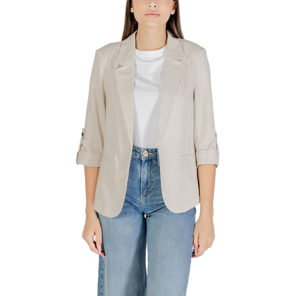 Only Beige Linen Blazer