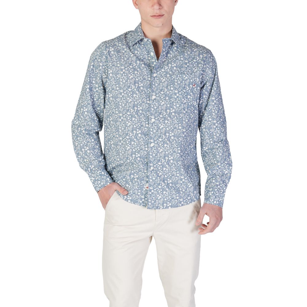 Replay Blue Cotton Pattern Shirt 1728,3XL,71956299936,Blue,Clothing,IT48 | L,Men,New with tags,Pattern - Shirts - Clothing,Replay,Shirts - Clothing