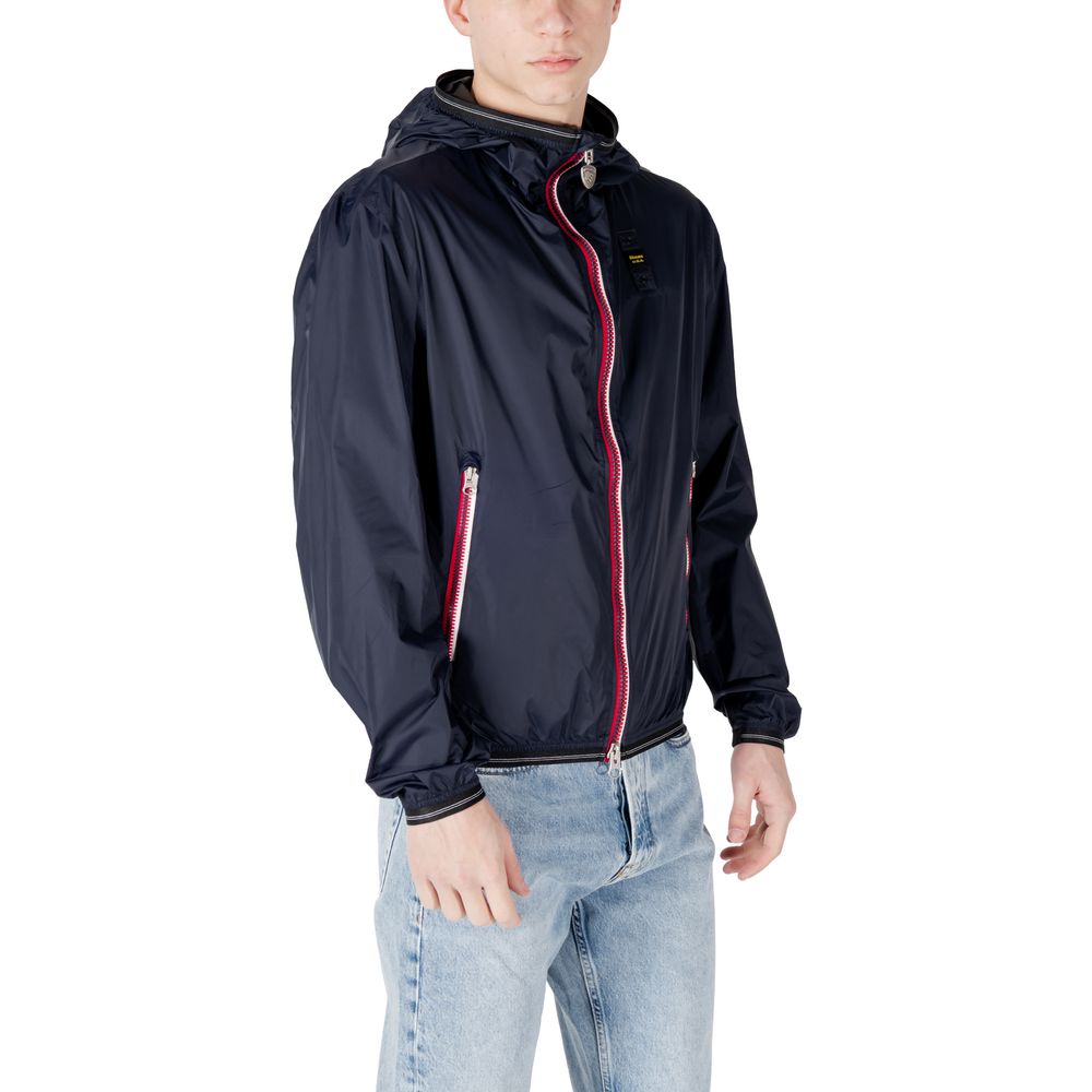 Blauer Blue Polyamide Shell Jacket 1728,3XL,71956299936,Blauer,Blue,Clothing,IT46 | M,IT48 | L,Jackets & Coats - Clothing,Men,New with tags,Shell Jackets - Jackets & Coats - Clothing