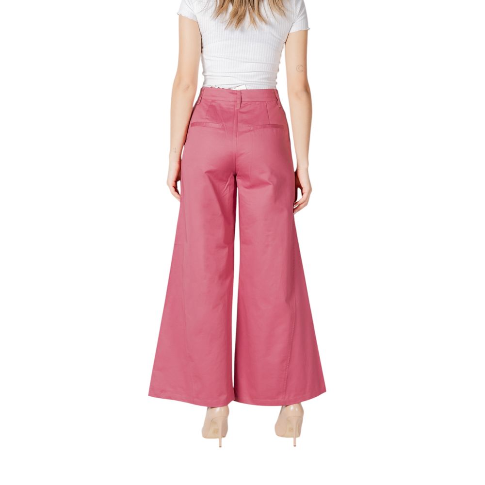 ICHI Pink Cotton Pant