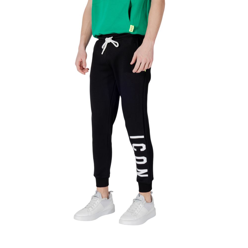 Icon Black Cotton Joggers (Workout Pants) 1728,71956299936,Black,Clothing,Icon,IT42 | XS,IT44 | S,Joggers (workout pants) - Sportswear - Clothing,Men,New with tags,Sportswear - Clothing