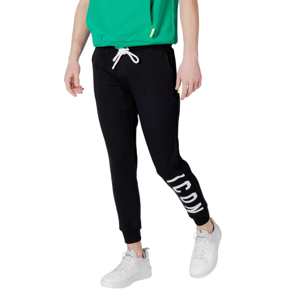 Icon Black Cotton Joggers (Workout Pants) 1728,71956299936,Black,Clothing,Icon,IT42 | XS,IT44 | S,Joggers (workout pants) - Sportswear - Clothing,Men,New with tags,Sportswear - Clothing